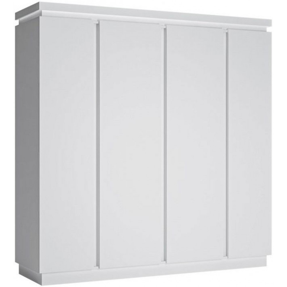 Ντουλάπα Lynx τετράφυλλη-Leuko