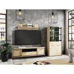 Έπιπλο τηλεόρασης Mediolan-Fusiko Special-Μήκος: 181 εκ.-Με ποδαρικό