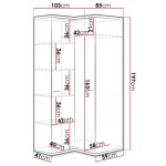 Γωνιακή ντουλάπα Mediolan