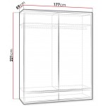 Ντουλάπα συρόμενη Mediolan-Fusiko