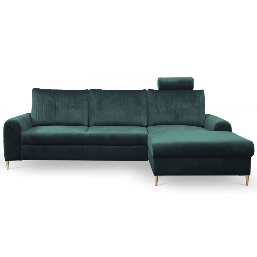 Γωνιακός καναπές Monte-Prasino-Deksia