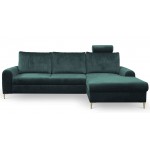 Γωνιακός καναπές Monte-Prasino-Deksia