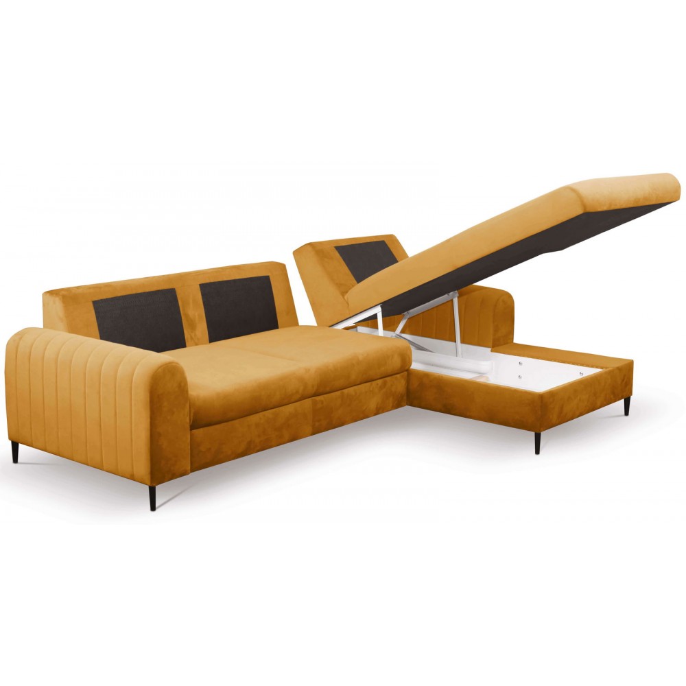 Γωνιακός καναπές Monte-Moustardi-Deksia