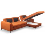 Γωνιακός καναπές Monte-Portokali-Deksia