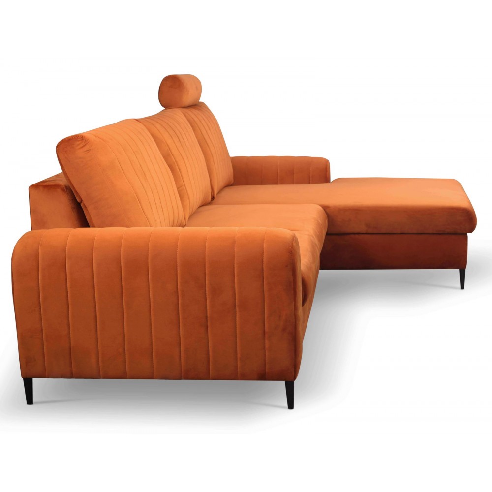 Γωνιακός καναπές Monte-Portokali-Deksia