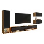 Σύνθετο σαλονιού Amadeo-Fusiko-Mavro