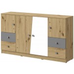 Συρταριέρα Nero 06 160x40x90