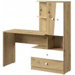 Γραφείο με βιβλιοθήκη Nero 11-Fusiko-Leuko