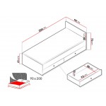 Κρεβάτι Nero 14