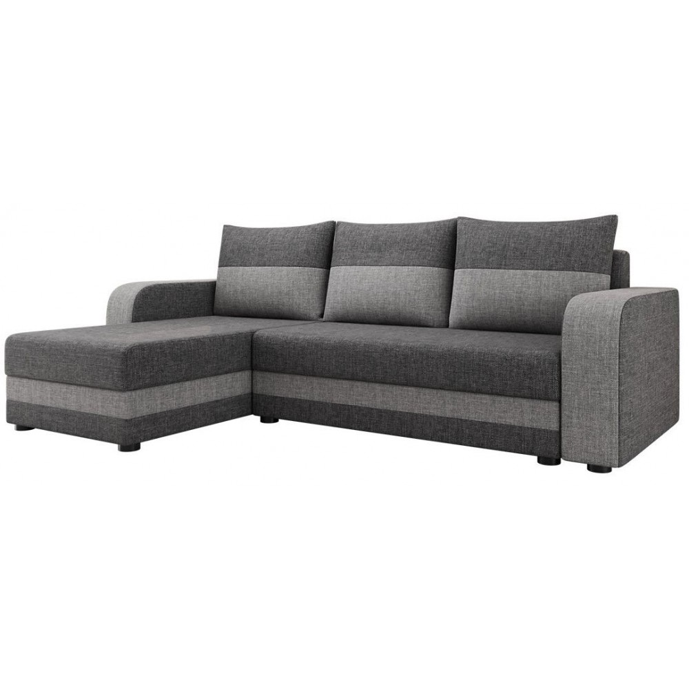 Γωνιακός καναπές Hewlet Bis-Gkri Skouro - Gkri