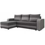 Γωνιακός καναπές Hewlet Bis-Gkri Skouro - Gkri