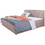 Επενδυμένο κρεβάτι Fado III με στρώμα και ανώστρωμα-160 x 200-Sapio milo