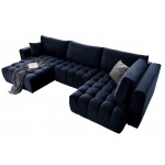 Γωνιακός καναπές Bonita-Mple Skouro-Αριστερή