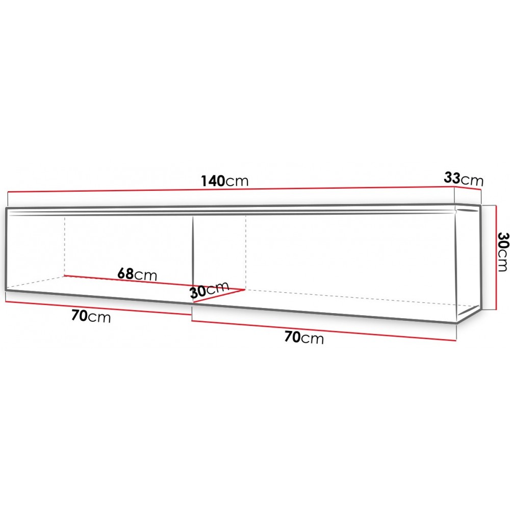 Έπιπλο τηλεόρασης Dalia-Fusiko-Leuko gualistero