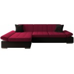 Γωνιακός καναπές Malwi-Αριστερή-Kokkino-Mauro