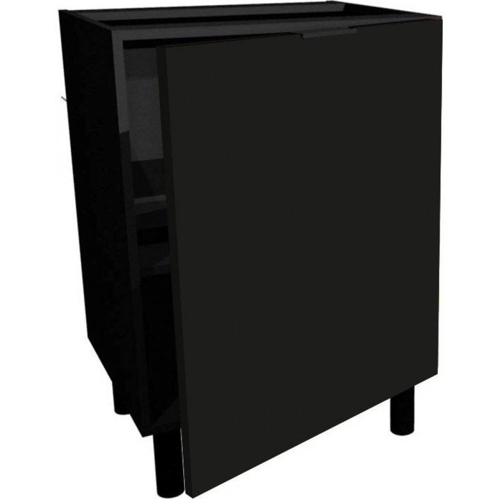 Επιδαπέδιο ντουλάπι Italia D3-Μαύρο