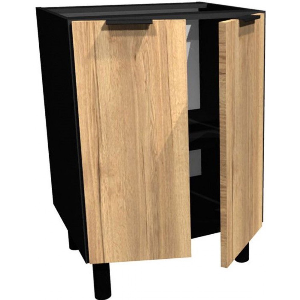 Επιδαπέδιο ντουλάπι Italia D6 2D-Φυσικό