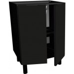 Επιδαπέδιο ντουλάπι Italia D9-Μαύρο