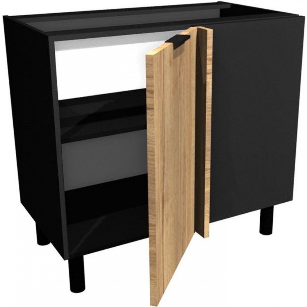 Επιδαπέδιο γωνιακό ντουλάπι Italia DPP110-Φυσικό