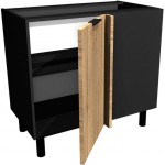 Επιδαπέδιο γωνιακό ντουλάπι Italia DPP110-Φυσικό