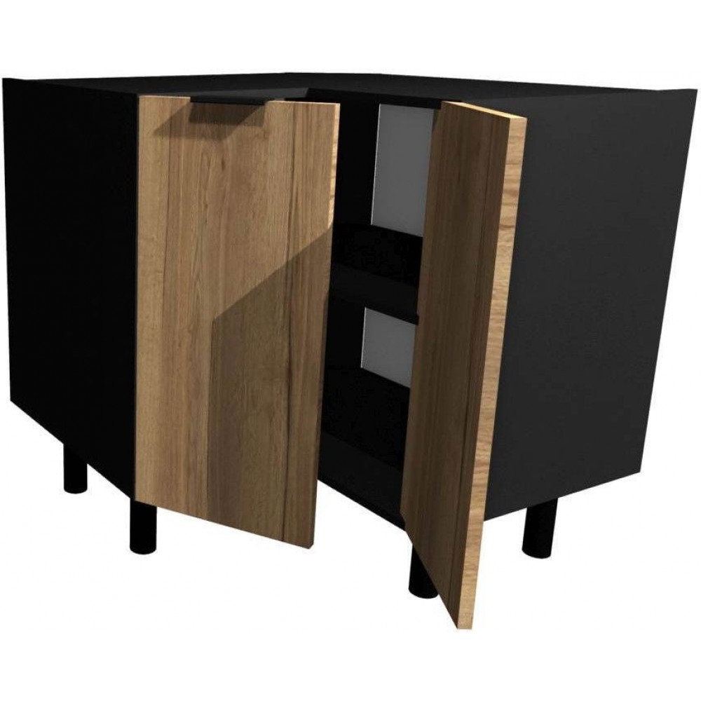 Επιδαπέδιο γωνιακό ντουλάπι Italia DNPP9-Φυσικό