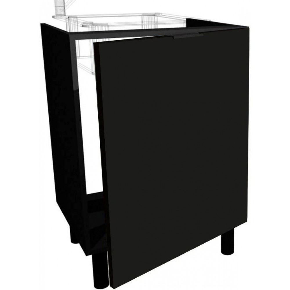 Επιδαπέδιο ντουλάπι νεροχύτη Italia DZ6-Μαύρο