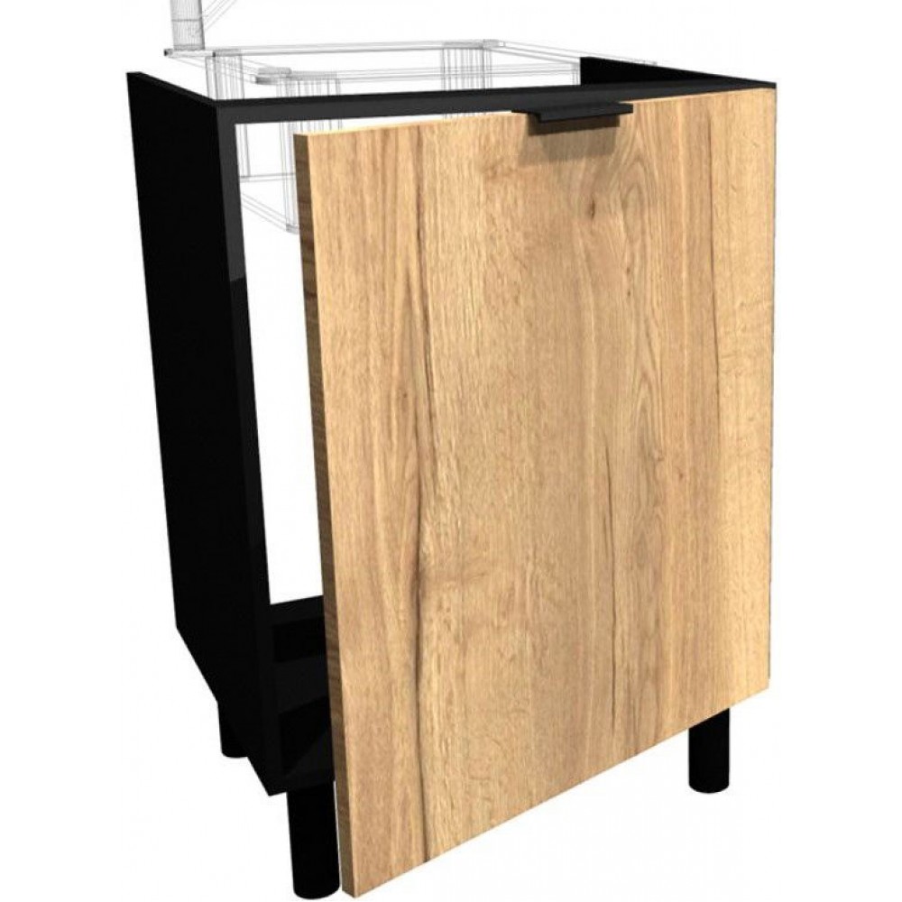 Επιδαπέδιο ντουλάπι νεροχύτη Italia DZ6-Φυσικό