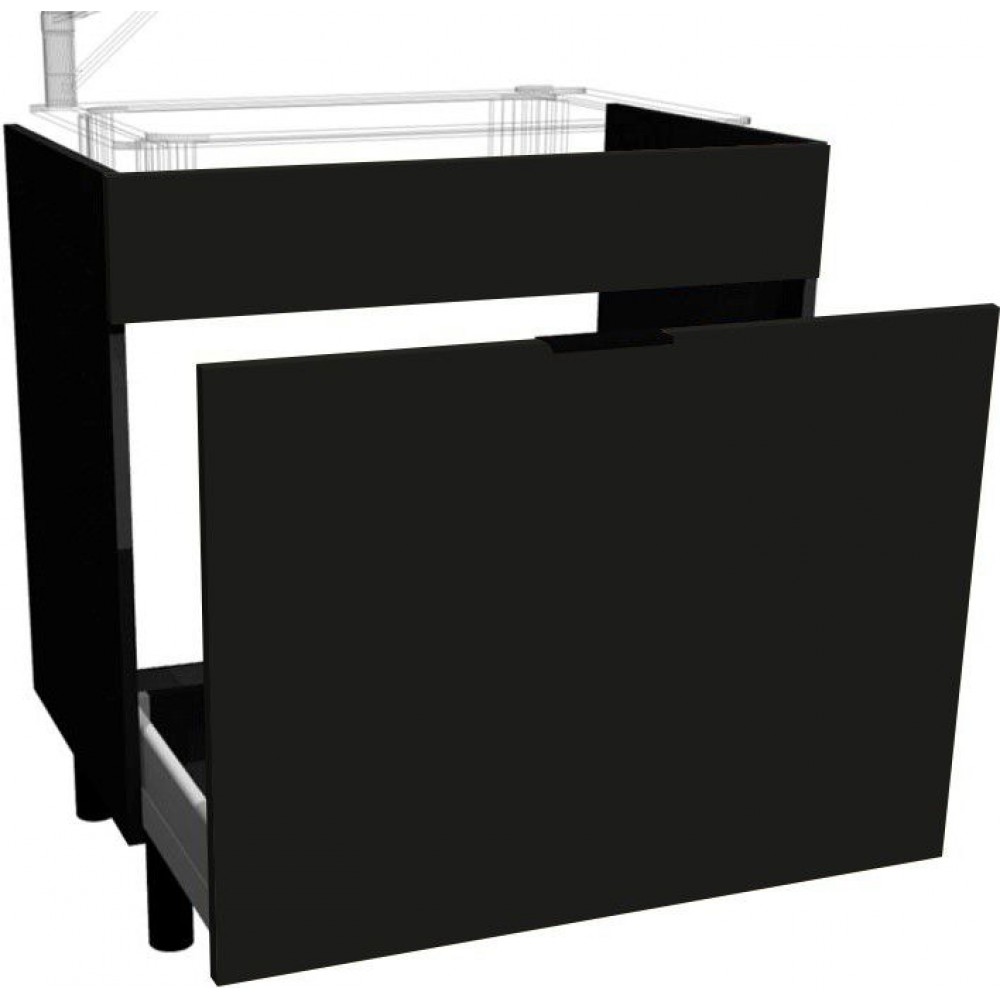 Επιδαπέδιο ντουλάπι νεροχύτη Italia DSZ8-Μαύρο