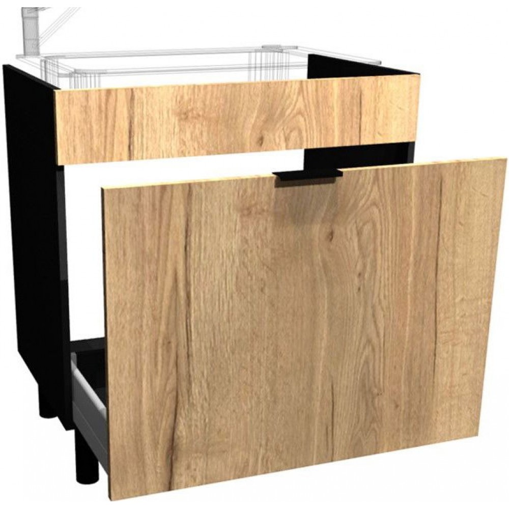 Επιδαπέδιο ντουλάπι νεροχύτη Italia DSZ8-Φυσικό