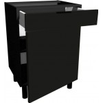 Επιδαπέδιο ντουλάπι Italia DS6/1-Μαύρο