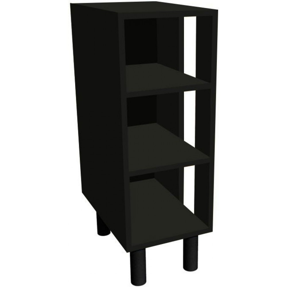 Επιδαπέδιο ντουλάπι ανοιχτό γωνιακό Italia DKZ32-Μαύρο