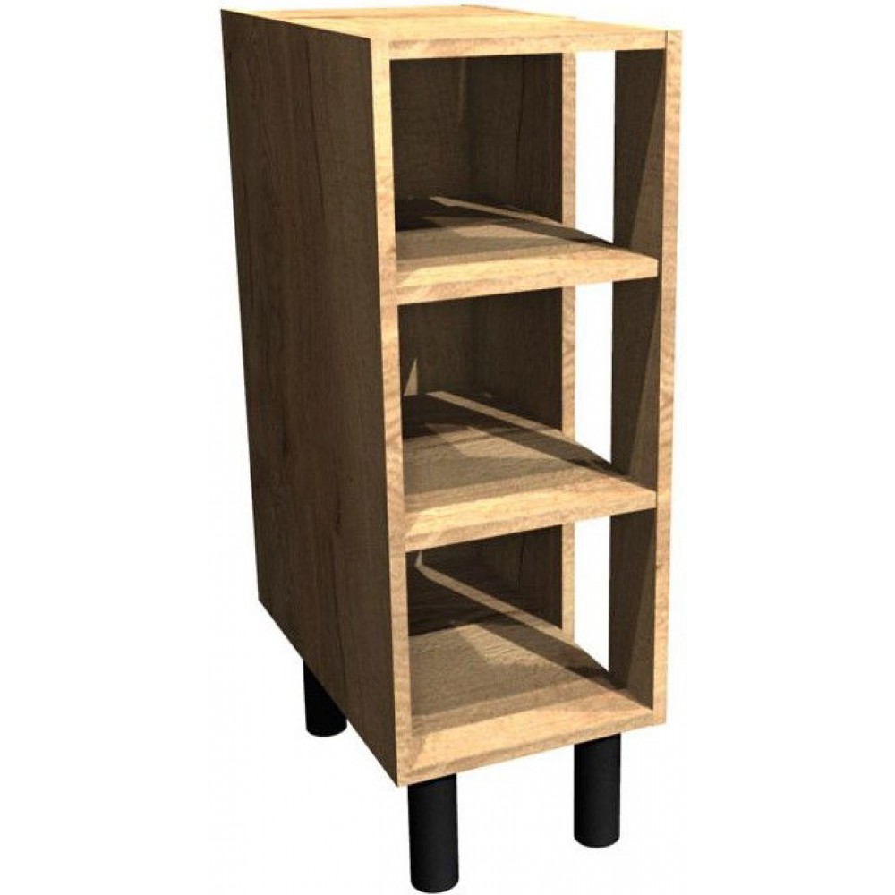 Επιδαπέδιο ντουλάπι ανοιχτό γωνιακό Italia DKZ32-Φυσικό