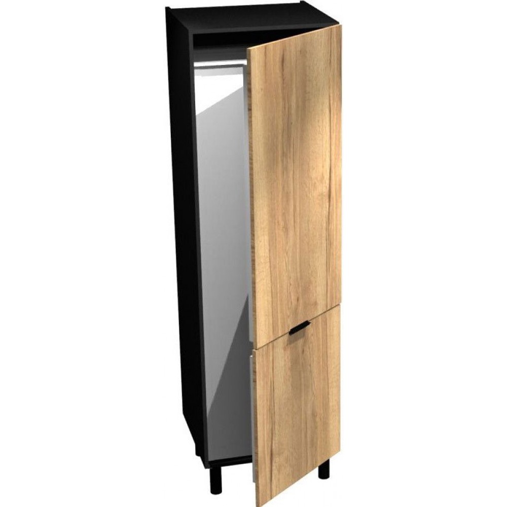 Επιδαπέδιο ντουλάπι ψηλό ψυγείου Italia ZL6/2137-Φυσικό