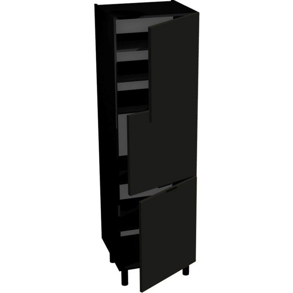 Επιδαπέδιο ντουλάπι ψηλό Italia SPD4/2357-Μαύρο