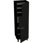 Επιδαπέδιο ντουλάπι ψηλό Italia SPD4/2357-Μαύρο