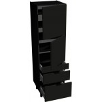 Επιδαπέδιο ντουλάπι ψηλό Italia SPD6/3/2137-Μαύρο