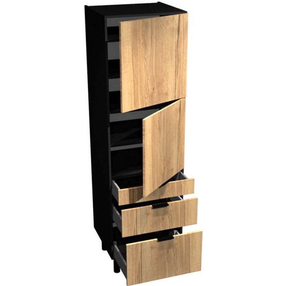 Επιδαπέδιο ντουλάπι ψηλό Italia SPD6/3/2357-Φυσικό