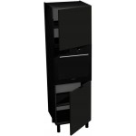 Επιδαπέδιο ντουλάπι ψηλό φούρνου Italia SPP6/2137-Μαύρο