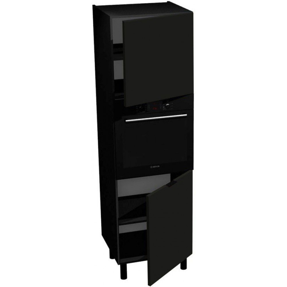 Επιδαπέδιο ντουλάπι ψηλό φούρνου Italia SPP6/2357-Μαύρο