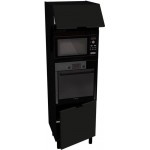 Επιδαπέδιο ντουλάπι ψηλό φούρνου Italia SPM6/2137-Μαύρο