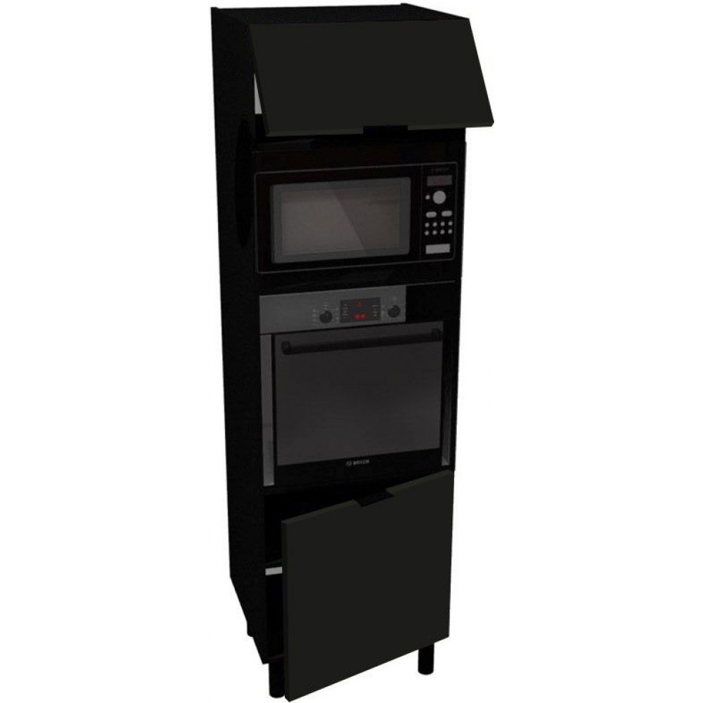 Επιδαπέδιο ντουλάπι ψηλό φούρνου Italia SPM6/2357-Μαύρο