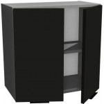 Κρεμαστό ντουλάπι Italia W8/58-Μαύρο