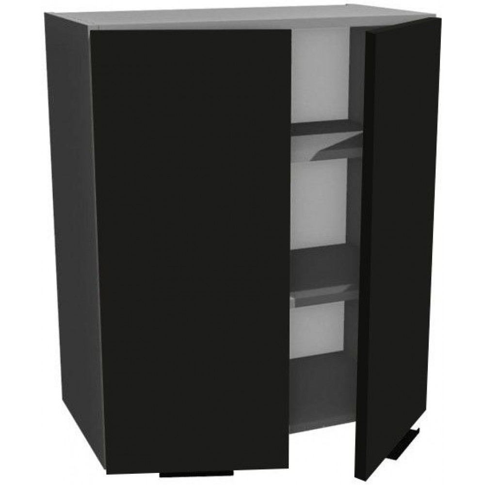 Κρεμαστό ντουλάπι Italia W9/72-Μαύρο