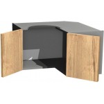 Κρεμαστό γωνιακό ντουλάπι Italia WNPP60/36-Φυσικό