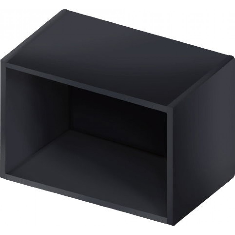 Κρεμαστό ντουλάπι ανοιχτό Italia WOK4/36-Μαύρο