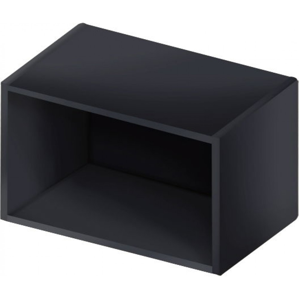 Κρεμαστό ντουλάπι ανοιχτό Italia WOK45/36-Μαύρο