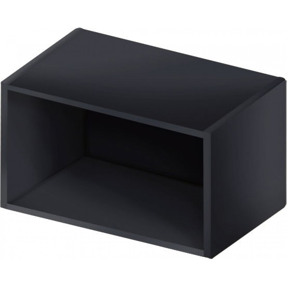 Κρεμαστό ντουλάπι ανοιχτό Italia WOK5/36-Μαύρο