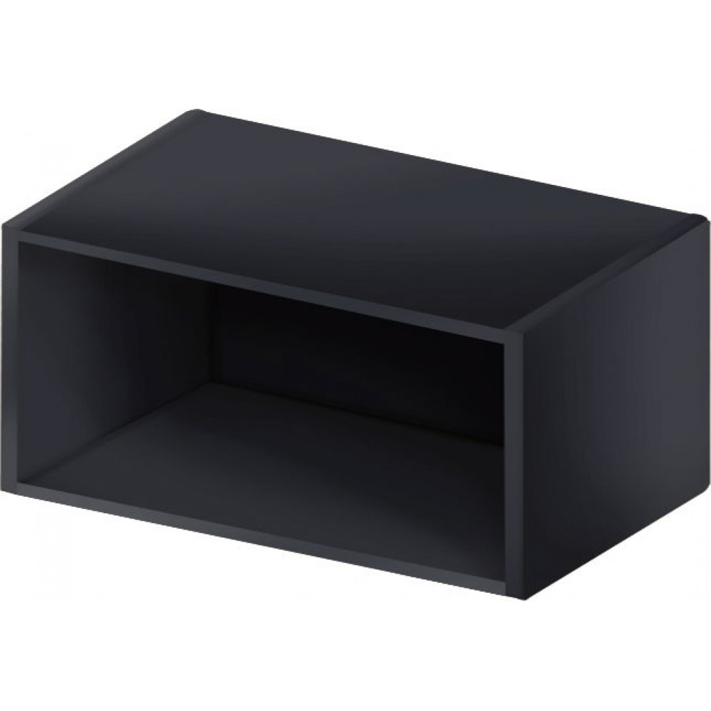 Κρεμαστό ντουλάπι ανοιχτό Italia WOK6/36-Μαύρο