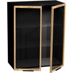 Κρεμαστό ντουλάπι βιτρίνα Italia WW8/72 2D-Φυσικό