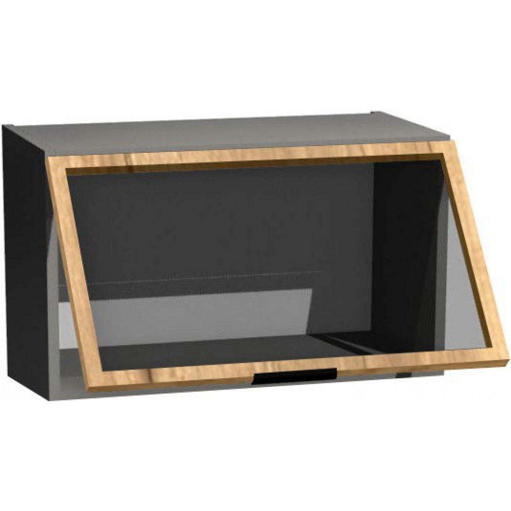 Κρεμαστό ντουλάπι βιτρίνα Italia WWO4/47-Φυσικό